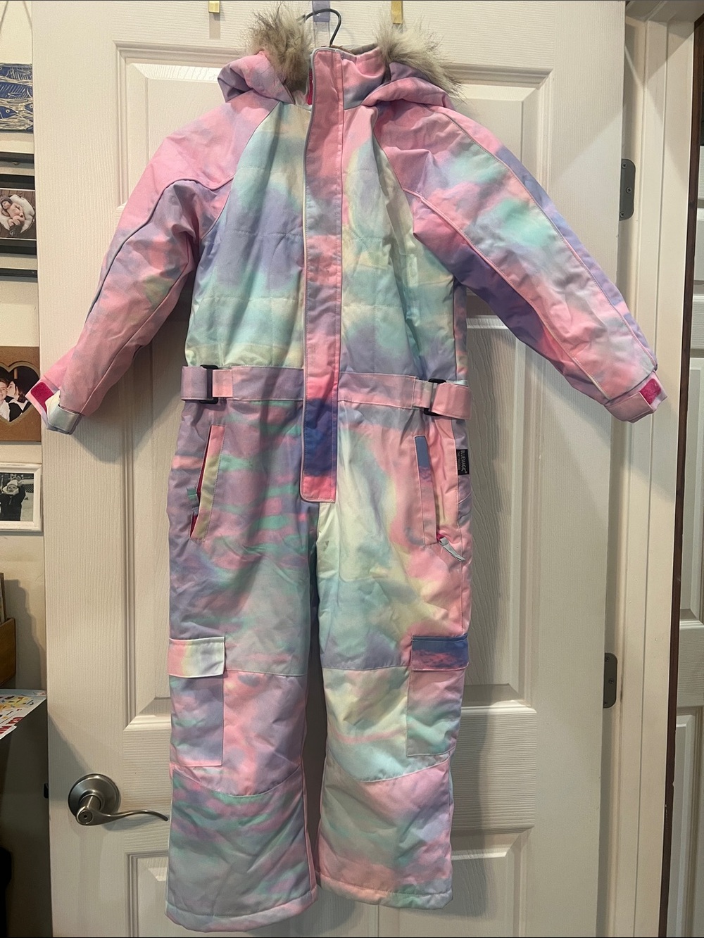 Kids Pastel Ombre Snow Suit - Pink/Blue